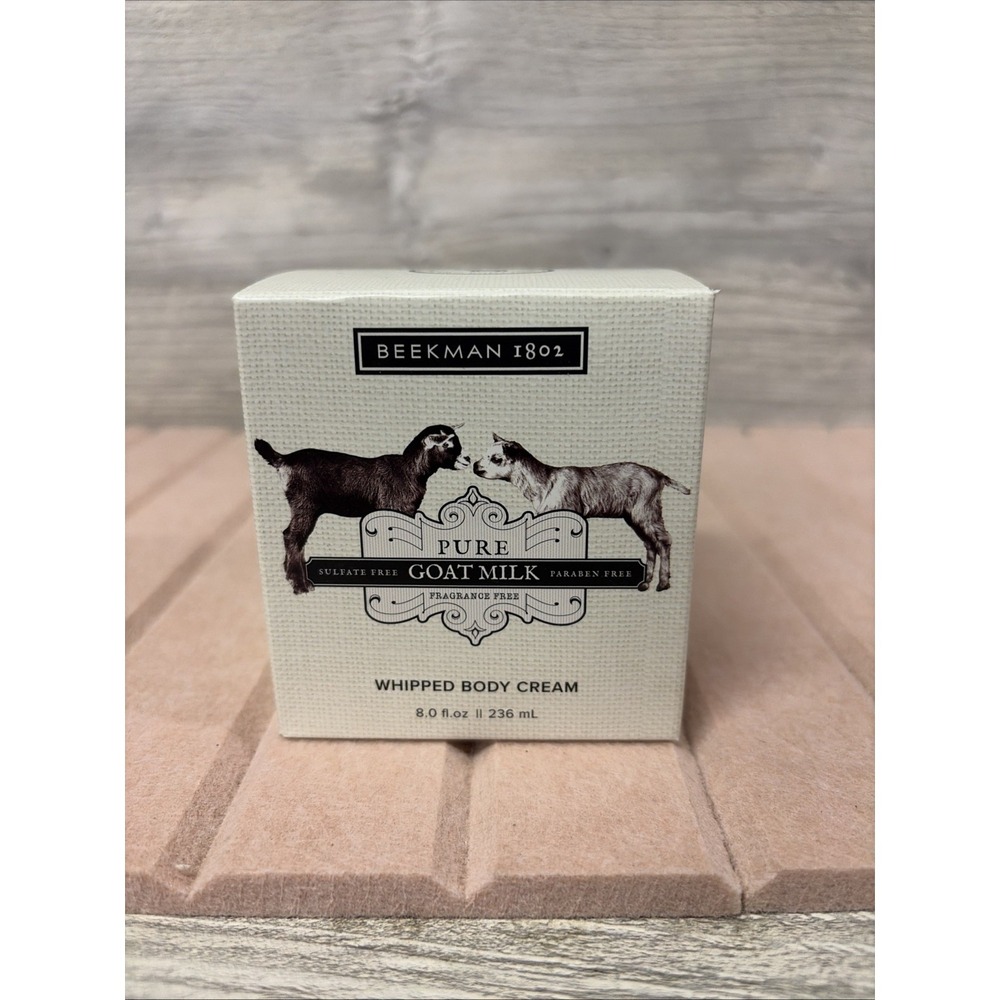 Beekman 1802 "Pure" Fragrance Free Whipped Body Cream 8 oz. Goat Milk Sealed C6